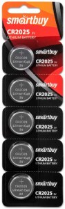 Батарейка smartbuy CR2025 3V, литиевая