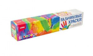 Пальчиковые краски 6 цв. по 40 мл.