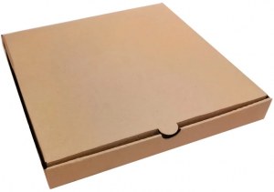 Коробка для пиццы 33*33*4 бурая , 50шт/уп.