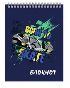 Блокнот, А7, 40 л   СКЕЙТ