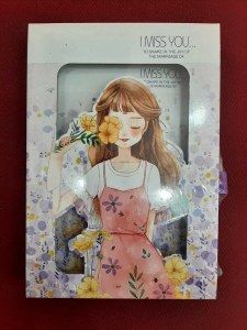 Записная книжка в подарочном футляре, с замком, А5, 45л, на склейке,