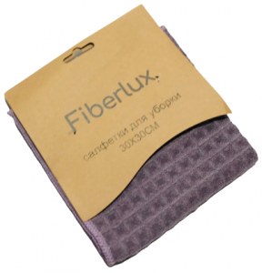 Салфетка для уборки Fiberlux вафельная, 30*30см, 1шт.