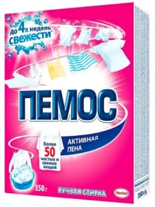 Порошок ПЕМОС Активная пена, ручная стирка, 350 гр.