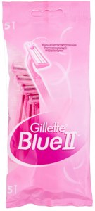 Станки одноразовые GILLETTE BLUE II женские с 2 лезвиями (5 шт.)