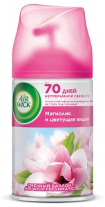 Сменный баллон для освежителя воздуха AirWick Магнолия и цветущая вишня, 250 мл
