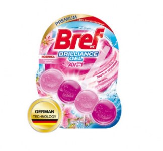 Туалетный блок Bref Brilliance Gel Свежесть Дождя 42 гр