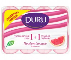 Мыло DURU 1+1 Розовый Грейпфрут 4*80 гр.