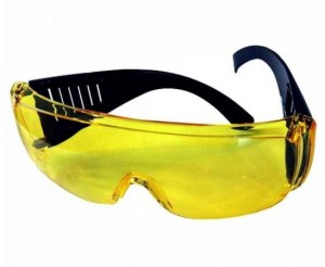 Очки защитные, открытые, с дужкой, тип Люцерна, поликарбонат, желтый