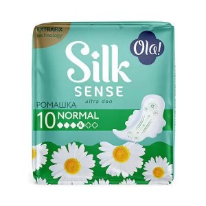 Ola! Silk Sense Прокладки Ultra Normal ультратонкие аромат Ромашка, 10 шт