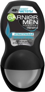 Garnier Mineral Garnier Men Эффект Чистоты дезодорант-антиперспирант антибактериальный роликовый
