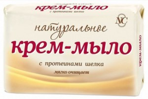 Крем-мыло с протеинами шелка "Невская Косметика Натуральное",4*100 г