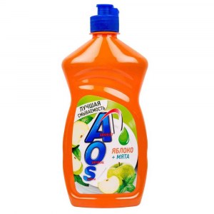Жидкость для посуды AOS Яблоко+мята 450мл