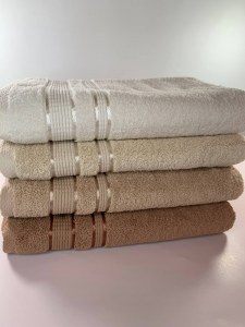 Набор из 2-х полотенец  Minel Collection.Банное полотенце 70*140,полотенце для рук 50*90.Цвет  коричневый