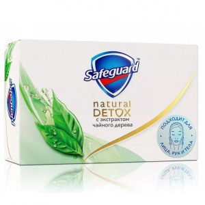 Мыло туалетное Safeguard Natural Detox с экстрактом Чайного дерева ,110 г