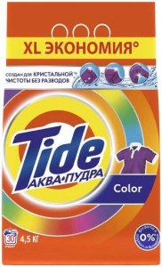 Стиральный порошок TIDE  Аквапудра Color для цветного белья, 4.5 кг