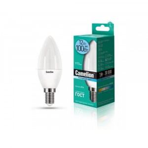 Лампа CAMELION Е14 12Вт 4500K 1000Лм LED12-C35/845/E14 светодиодная