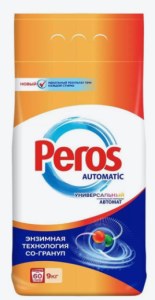 Стиральный порошок Peros, универсальный, отбеливающий, 9 кг