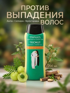 Шампунь для волос Против выпадения волос Trichup 200мл