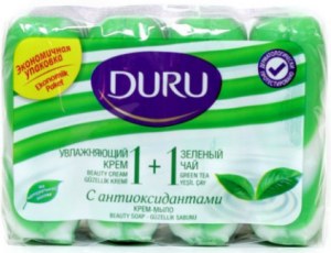 Мыло DURU 1+1 Зеленый чай с антиоксидантами, 4*90 гр.