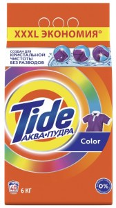 Порошок TIDE Аквапудра Color автомат, 6кг.