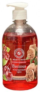 Мыло жидкое антибактериальное  Колокольчик Natural extracts Вишня и мускатный орех, 500мл.