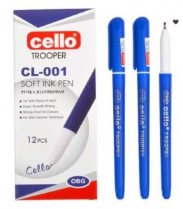 Ручка шариковая синяя , 0.7мм, Cello Trooper