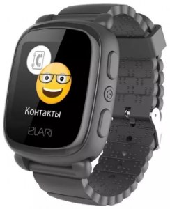 Детские часы-телефон ELARI KidPhone 2 черные