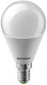 Лампа светодиодная ОНЛАЙТ G45-8Вт-Е14-6.5K
