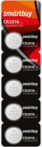Батарейка smartbuy CR2016 3V, литиевая