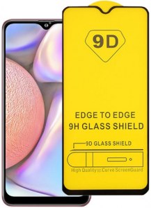 Стекло защитное 9D Full glue MQ для Samsung A20/A30/A50/M30/M21/M31 (2019) без упаковки черное
